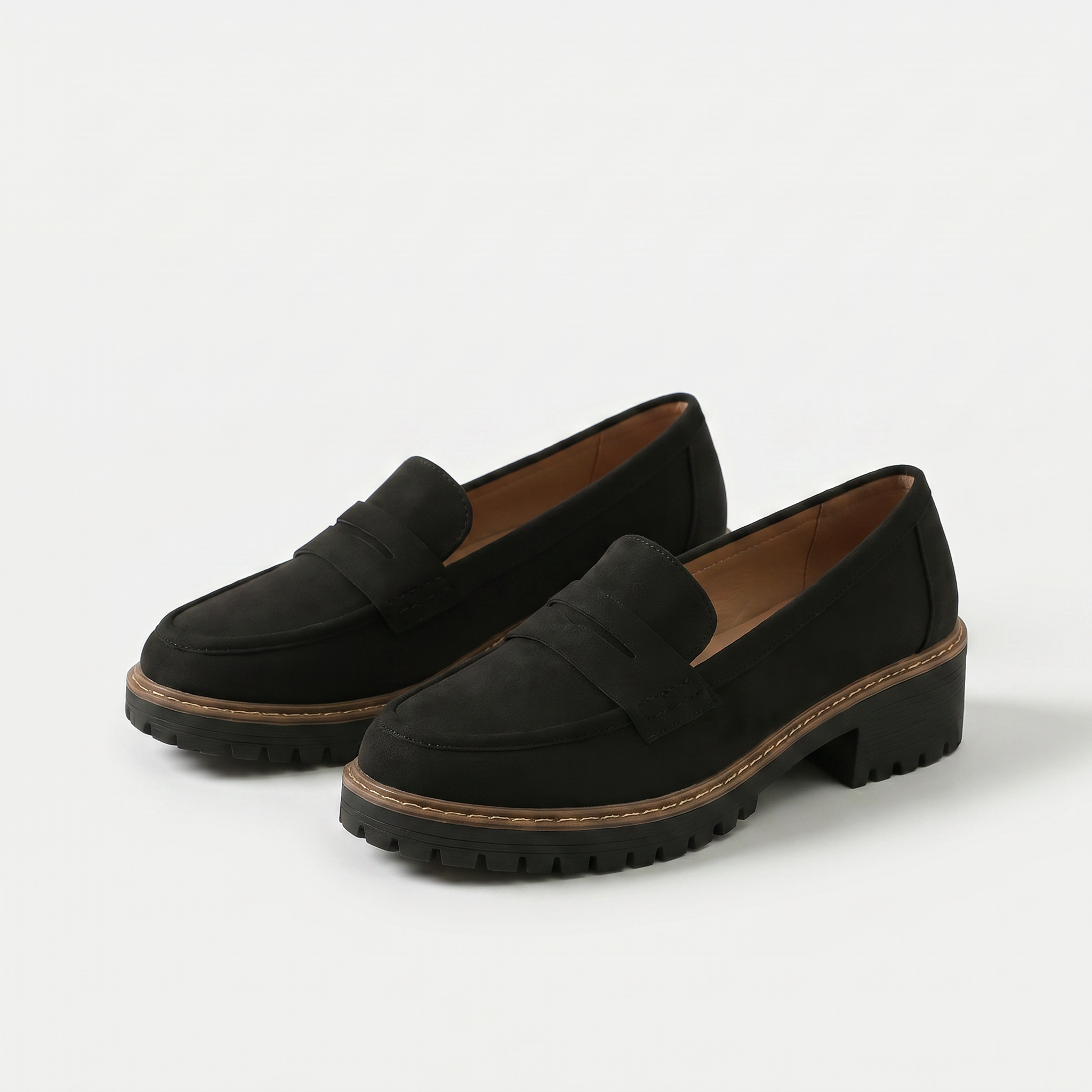 Black Loafers Women | Nadia Stylish Slip-On Footwear