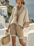 Gingham Lounge Set | Women's Loungewear Set